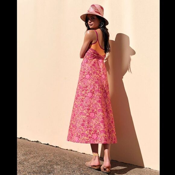 Free People Ruby's Midi Dress Size 6 - Picture 3 of 7